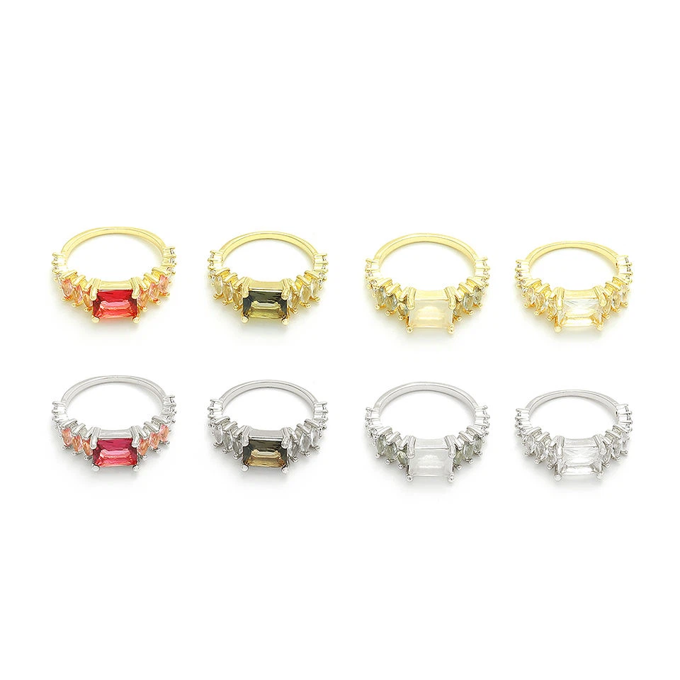 925 Cute Candy Color Silver Ring