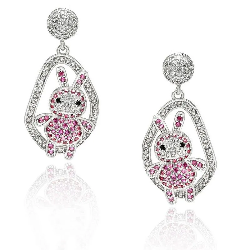 Slatka naušnica u obliku životinje zeca