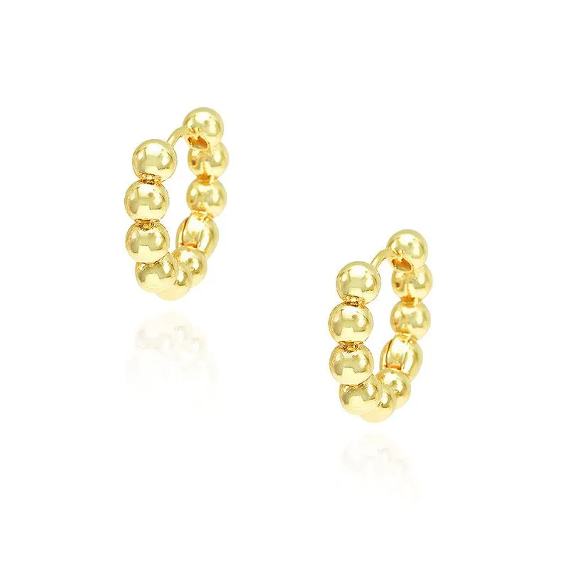 Sjajne naušnice s okruglim perlama