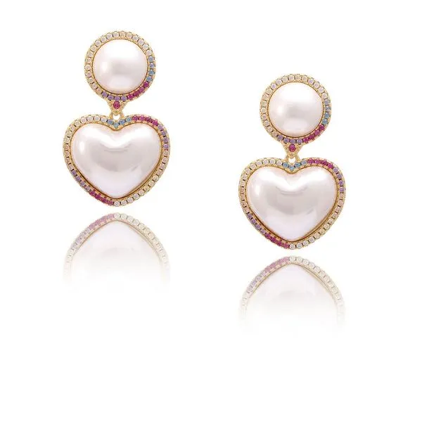 Padajuća biserna naušnica u obliku školjke