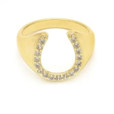 Modni ženski prsten u obliku slova U