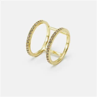 Pozlaćeni modni ženski prsten