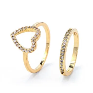 Srce Cz Set prstenja za žene