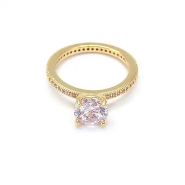 Bijeli Cz vjenčani prsten od sterling srebra