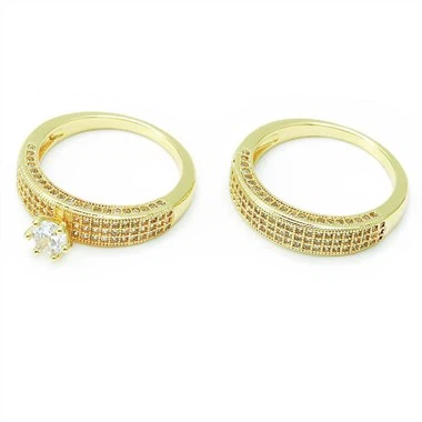 Jedinstveni pozlaćeni set vjenčanih prstena