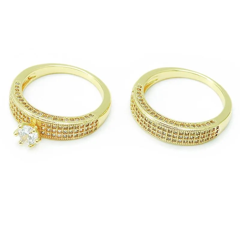 Jedinstveni pozlaćeni set vjenčanih prstena