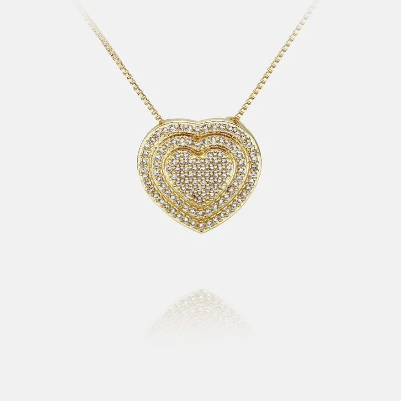 Unikatni privjesak u obliku srca od cirkona