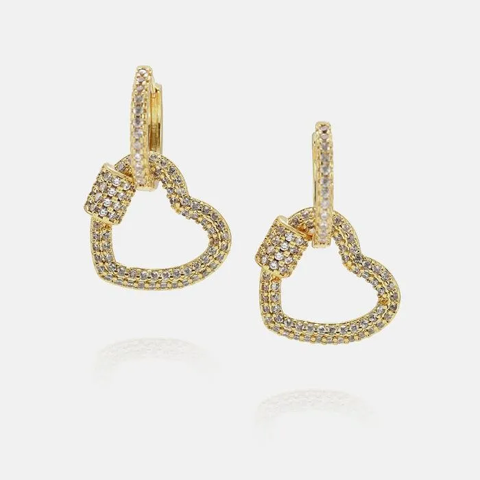 Ženska naušnica u obliku srca novog dizajna