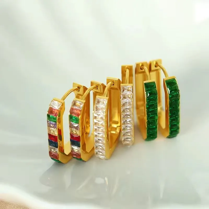 Geometrijske naušnice od nehrđajućeg čelika